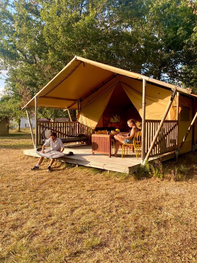 Camping La Kahute - Tente Lodge Au Coeur De La Foret Carcans Buitenkant foto