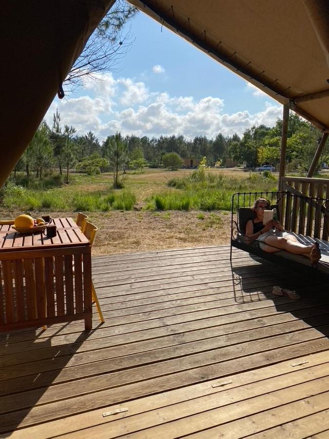 Camping La Kahute - Tente Lodge Au Coeur De La Foret Carcans Buitenkant foto