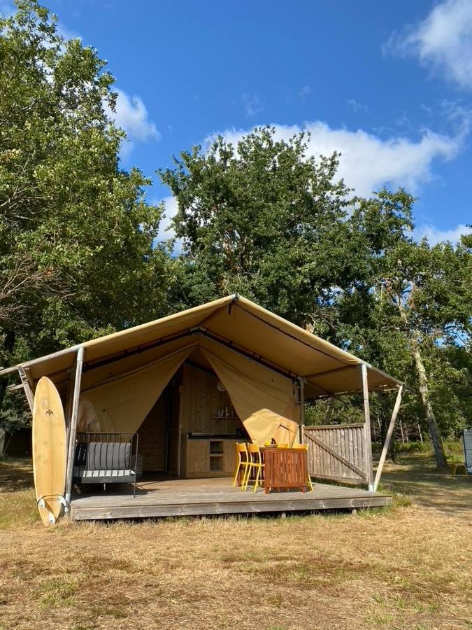 Camping La Kahute - Tente Lodge Au Coeur De La Foret Carcans Buitenkant foto