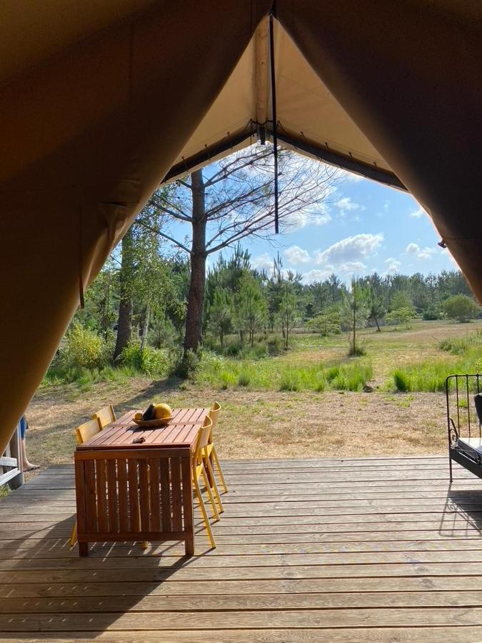 Camping La Kahute - Tente Lodge Au Coeur De La Foret Carcans Buitenkant foto